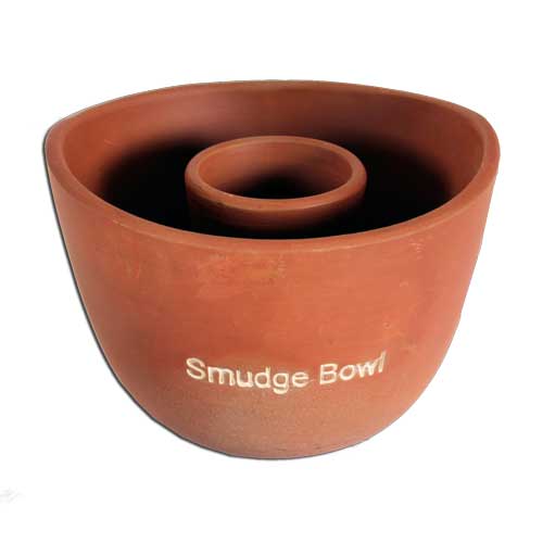Räucherwerk / Indianisches R&auml;ucherwerk / Smudge bowl, braun