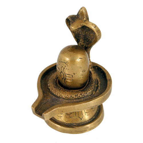 Statuen / Shiva / Shiva-Lingam, hell-antik, 7,5 cm