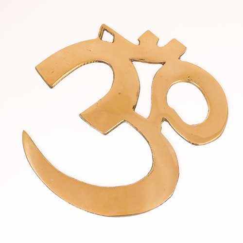 Meditationszubehör / OM-Symbole / OM-Symbol zum Hängen, verziert, 15 cm