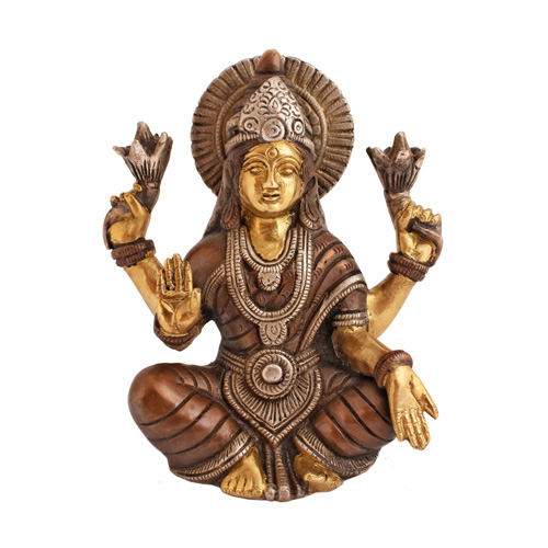 Statuen / Lakshmi / Lakshmi sitzend, 15cm