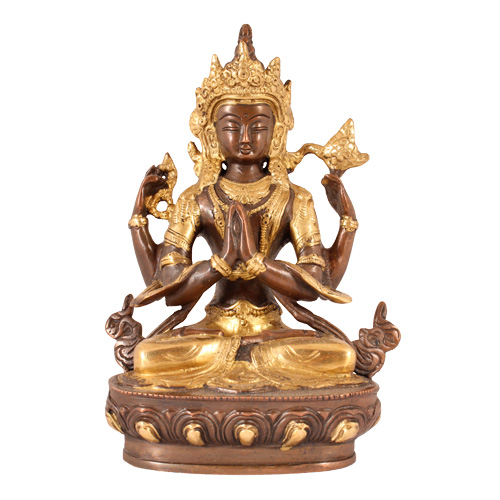Statuen / Tibetische Gottheiten / Avalokiteshvara, 21cm