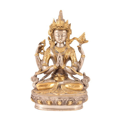 Statuen / Tibetische Gottheiten / Avalokiteshvara, 21cm