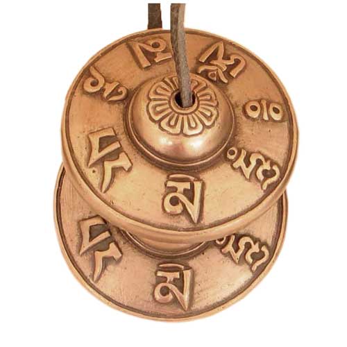 Klangwelten / Zimbeln / Zimbel, mit Gravur (Mantra), mittel, ø 6,5 cm