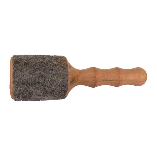Klangwelten / Zubeh&ouml;r f&uuml;r Klangschalen / Klöppel, mit Filz, schwer, 19 cm