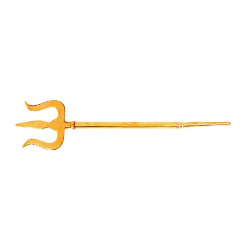 Meditationszubehör / Indische Ritualgegenst&auml;nde / Dreizack (Trishul), klein