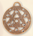 Schmuck / Amulette / Kreis im Quadrat
