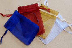 Textilien / T&auml;schchen / Organza-Beutel, 14 x 10 cm