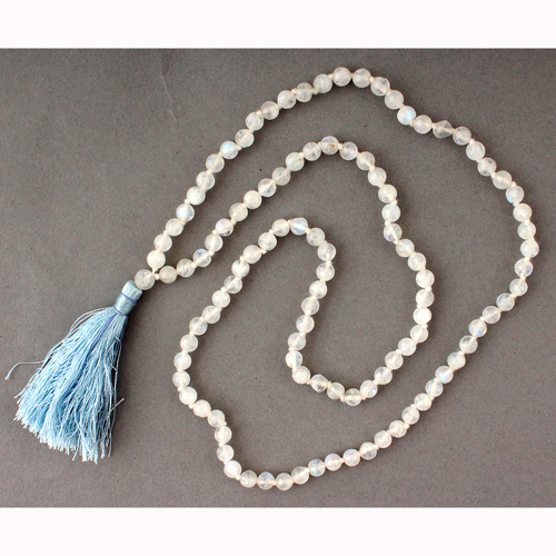 Meditationszubehör / Malas / Regenbogen-Mondstein