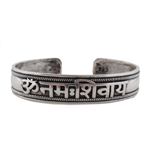 Schmuck / Armreifen mit Mantren / Armreif mit Mantra, Silber