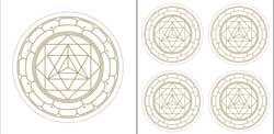 Bilder/Aufkleber / Aufkleber / Aufkleber-Set Merkaba