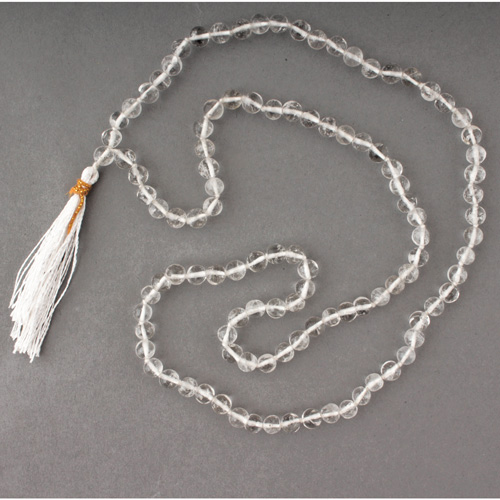 Meditationszubehör / Malas / Bergkristall,  6 mm