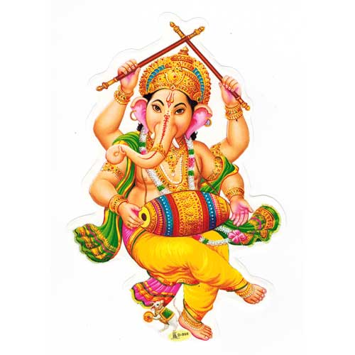 Bilder/Aufkleber / Aufkleber / Aufkleber Ganesha, gross