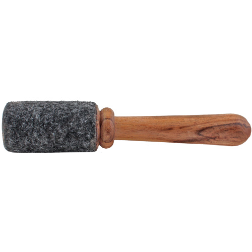 Klangwelten / Zubeh&ouml;r f&uuml;r Klangschalen / Klöppel mit Filz, 18 cm