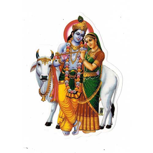Bilder/Aufkleber / Aufkleber / Aufkleber Radhe-Krishna, klein