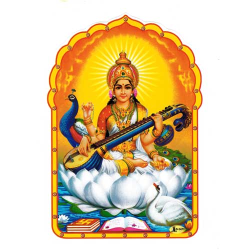 Bilder/Aufkleber / Aufkleber / Aufkleber Saraswati, gross