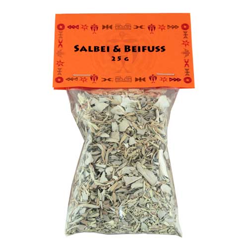 Räucherwerk / Indianisches R&auml;ucherwerk / Salbei-Wüstenbeifuss, lose im Beutel (25g)